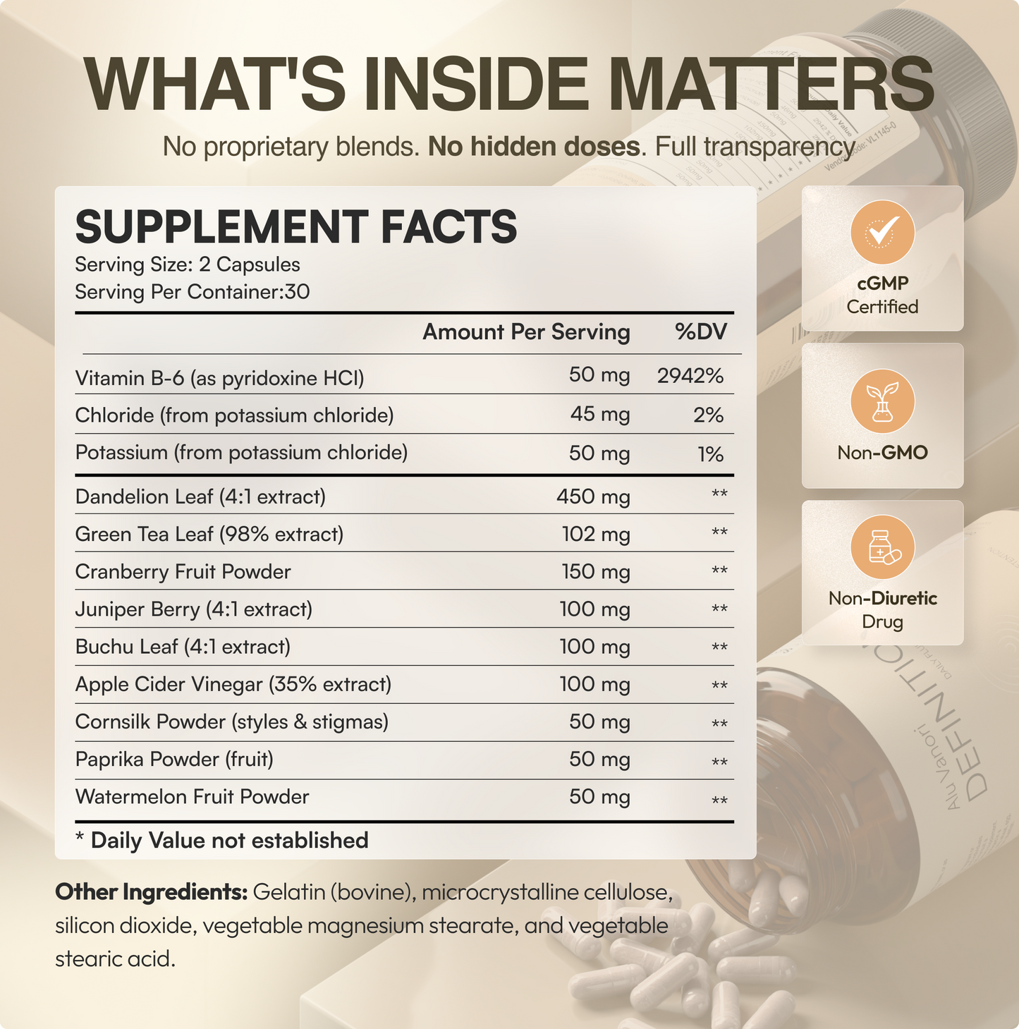 Definition: Daily Facial Fluid Support Supplement